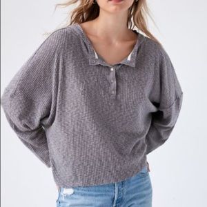 Urban Outfitters Thermal Henley Top